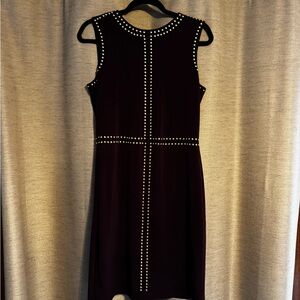Calvin Klein Black Dress with Silver Accents